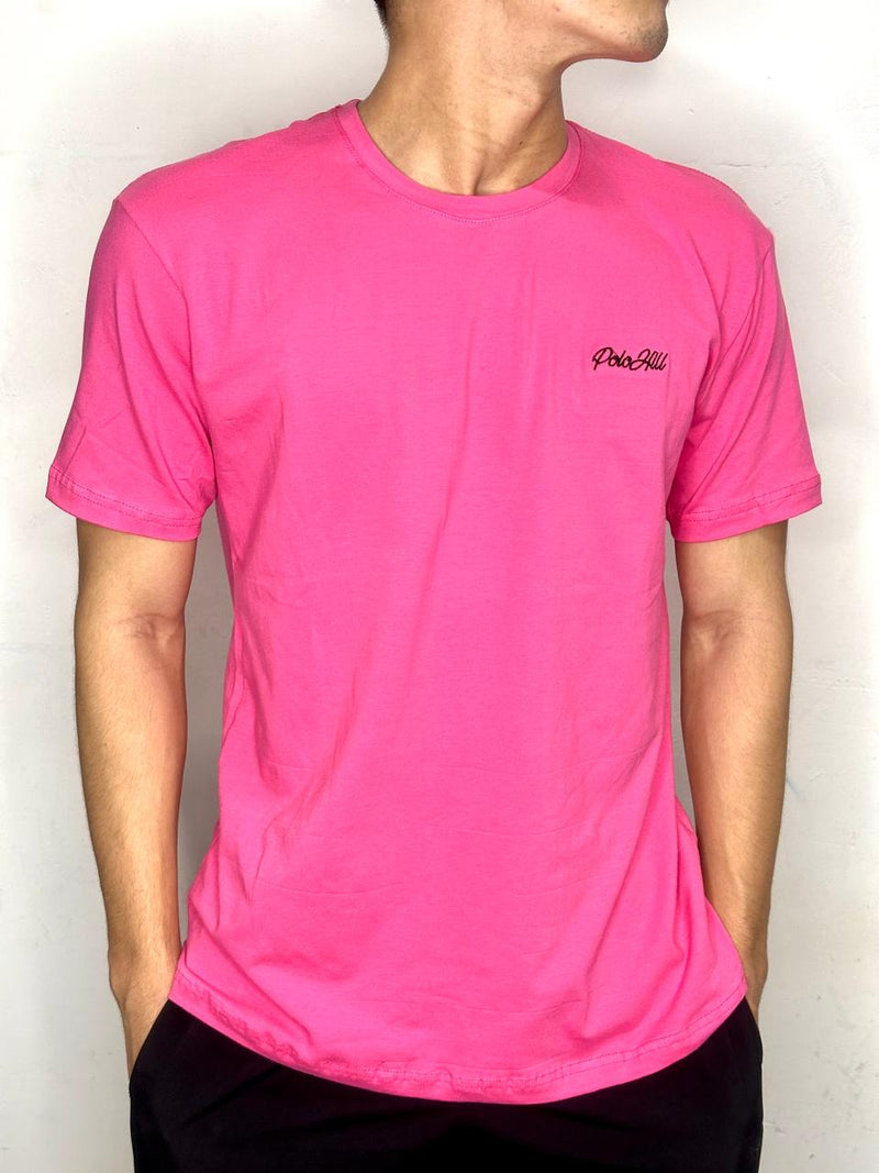 Camisetas Polo Hill Masculinas de Malha Cotton bordada