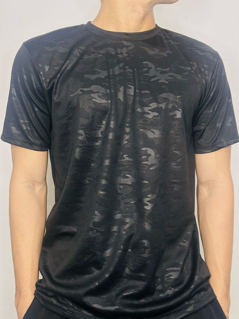 Camisa masculina dry fit academia treino camuflada confortável macia